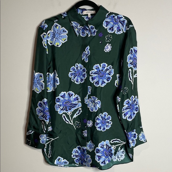 Dorothee Schumacher | Women’s 100% Silk Big Garden Button Down Blouse Size XS - Picture 2 of 9